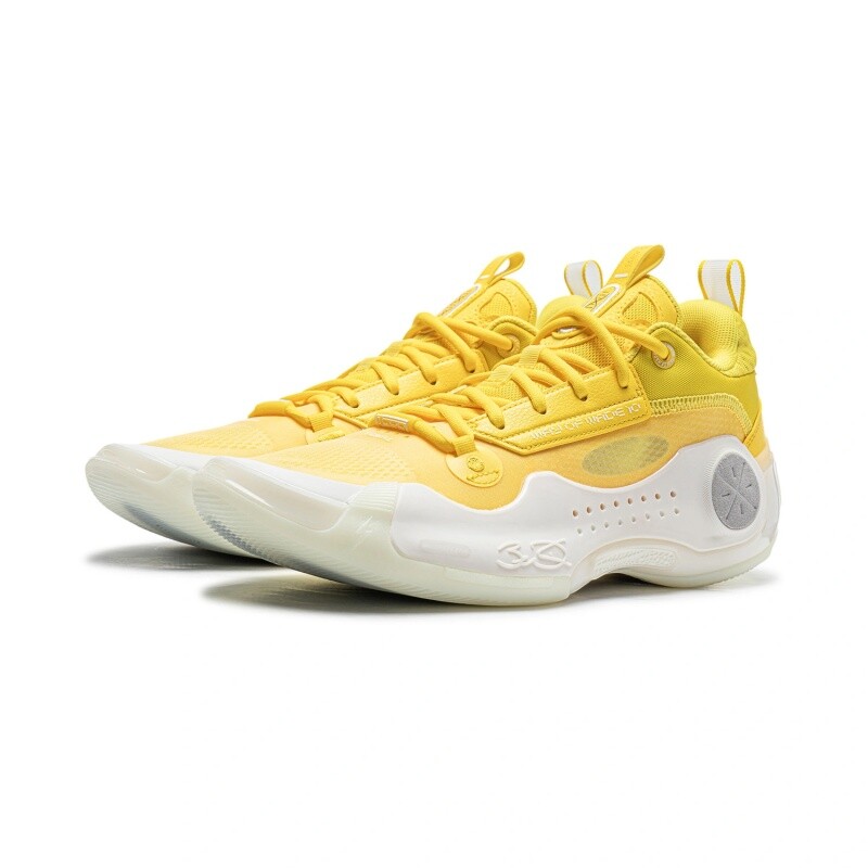 Pre-owned Li-ning Way Of Wade 10 ‘city Of Angels' Men's Basketball Shoe Abas083-6 In Yellow