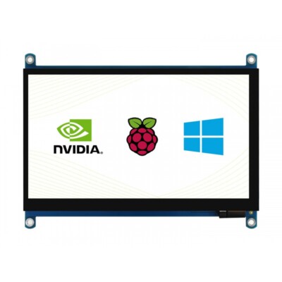 7inch QLED Quantum Dot Display 1024×600 Capacitive Touch LCD G+G Toughened Glass