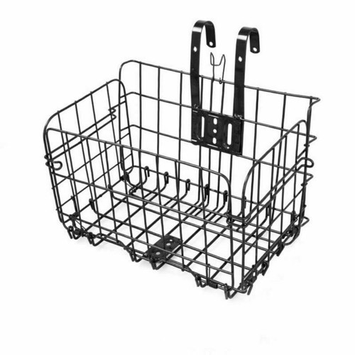 Bike Basket Front Rear Metal Wire Storage Carrier Us Shipping