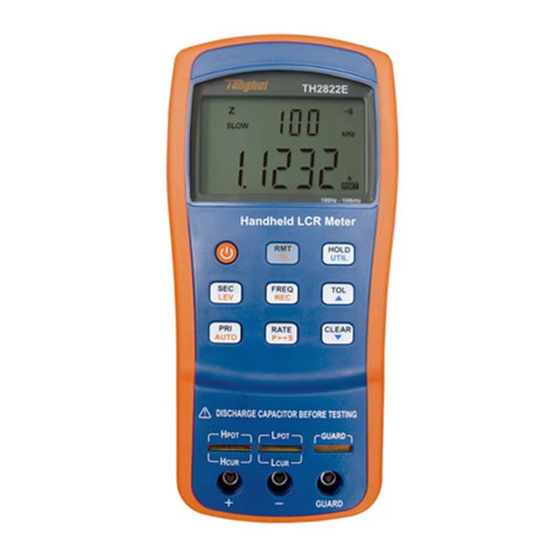 TH2822E handheld LCR Meter 0.1% accuracy test signal frequency 100Hz 120Hz 1kHz