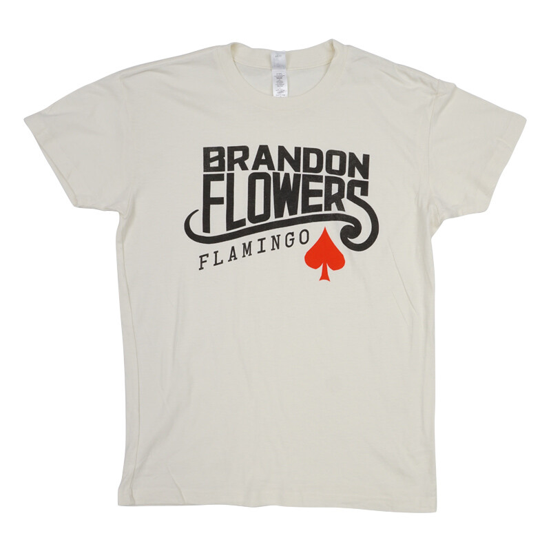 

ЖЕНСКАЯ ФУТБОЛКА BRANDON FLOWERS С ЛОГОТИПОМ ФЛАМИНГО, Off white