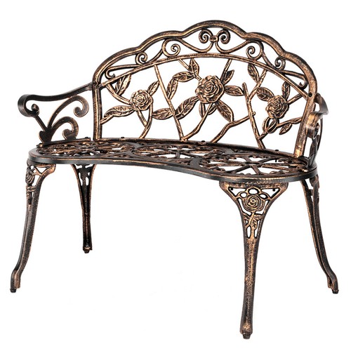 38 5 Antique Style Patio Porch Garden Bench Cast Aluminum Outdoor