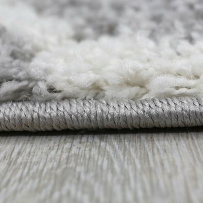 Latitude Run Delicia Teppich Shaggy Flokati Hochflor Läufer Matte 140x200cm Grau