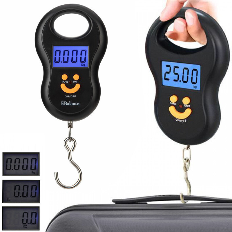 Digitale Kofferwaage Handwaage Anglerwaage Waage Reisen 50KG