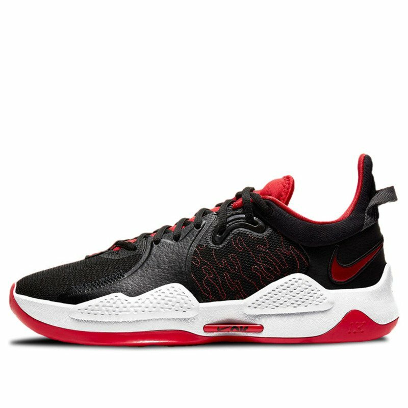 Мужские баскетбольные кроссовки Nike PG 5 Paul George Bred Black Red White CW3143-002 sz 7.5