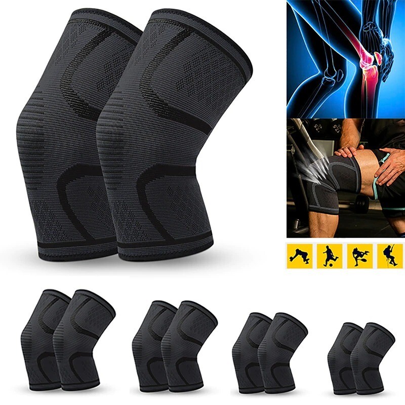 Knee Brace Compression Sleeve Support Sport Joint Arthritis Patella Stabilizer