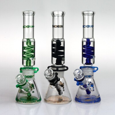 12 Inches Freezable Coil Bong Phoenix Star Tobacco Water Pipe 