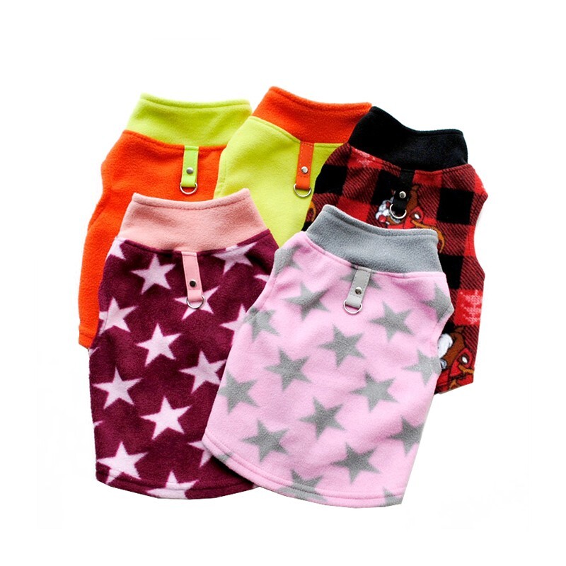 Small Pet Dog Warm Fleece Vest Clothes Coat Puppy Shirt Sweater Winter Apparel