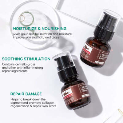 Moisturizing Scar Repair Skin Toner Smoothing Acne Repair Crocodile Serum 40ml