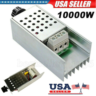 220V 10000W SCR Voltage Regulator Motor Speed Controller Dimmer Thermo New