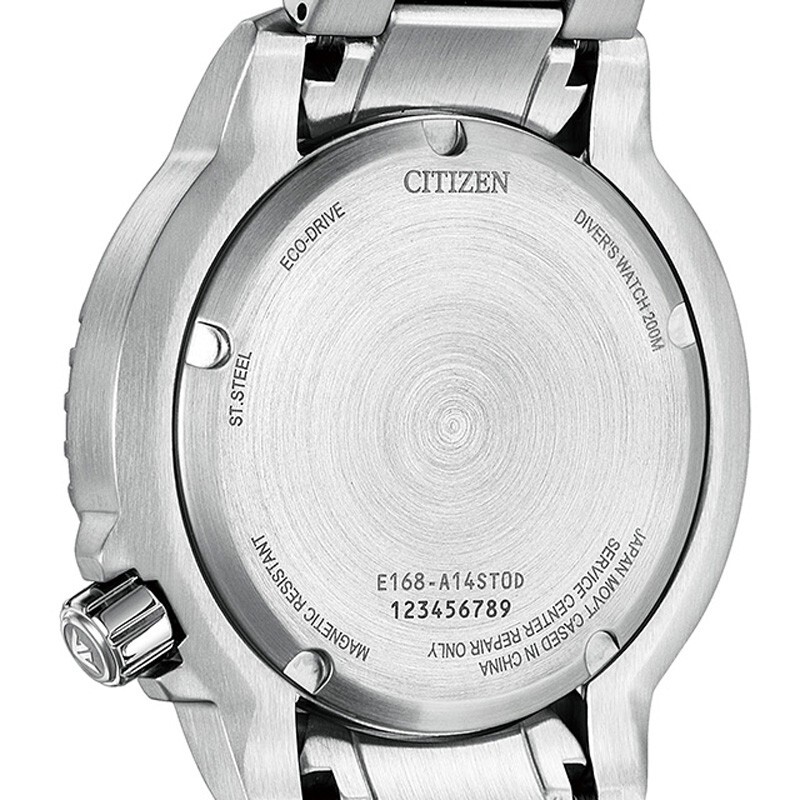 Pre-owned Citizen Promaster Bn0167-50h Marine Gray Dial Diver`s 200m Eco-drive Men Watch