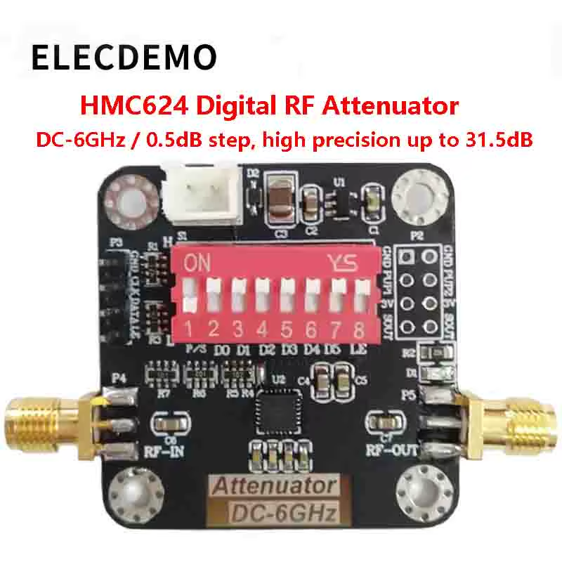 HMC624A Module Digital RF Attenuator Module DC~6GHz 0.5dB Step Accuracy Up to 31
