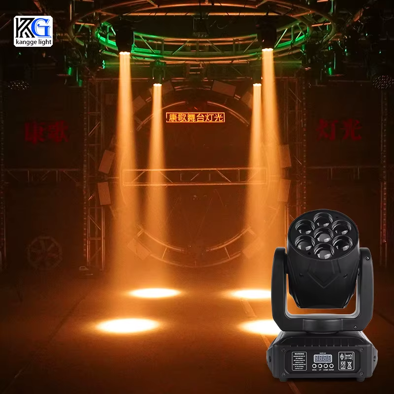 7pcs Moving Head Beam Light 4in1 Led Beam Moving Head for DJ Wedding Stage Light