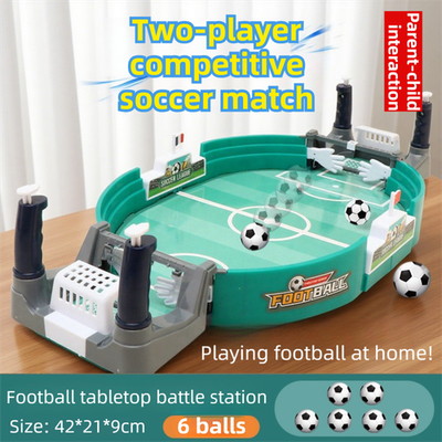 2-Player Tabletop Football Battle Toy - Large 42CM Interactive Soccer Game