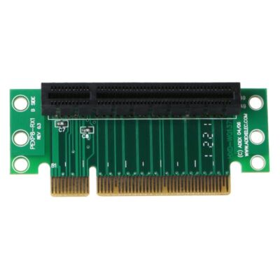 Laptop Pci-express 8x Left-facing 90-degree Right-angle Adapter Card 1u 2u