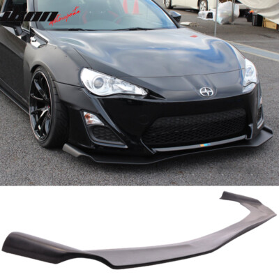 Fits 13-16 Scion FR-S GR Style Front Bumper Lip Spoiler Guard Unpainted Black PU