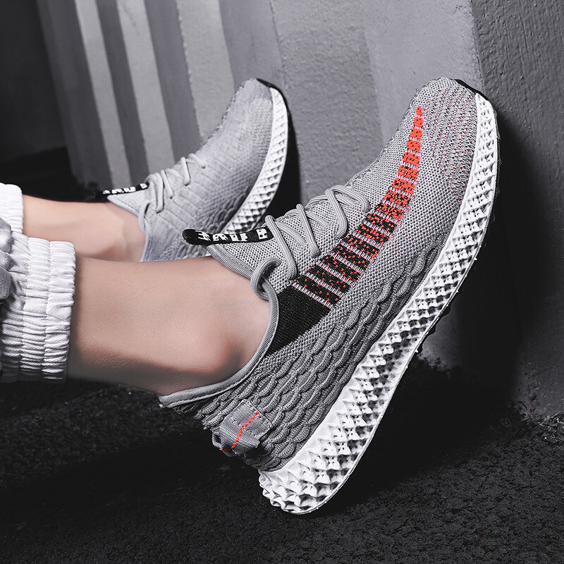 AU Men/'s Yeezi Style Running Shoes Breathable Mesh Soft Casual Walking Shoes New