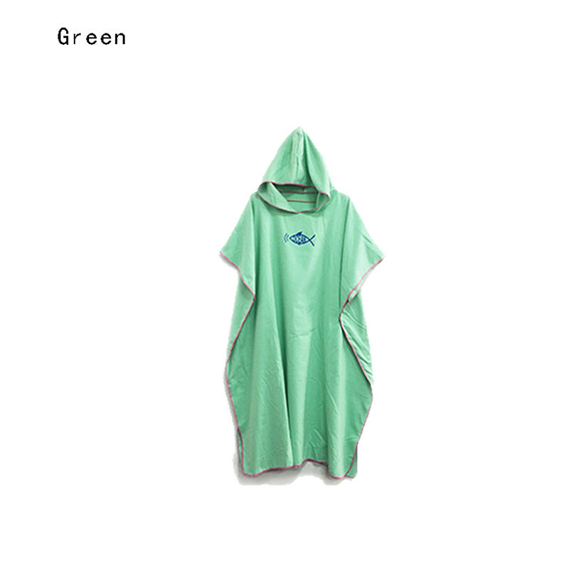 Bathrobe/Adult Changing Robe Towel Bath Hooded Quick Dry Beach Towel