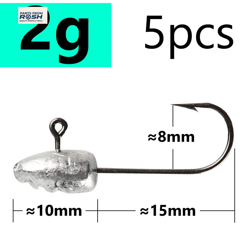 Garrett Outdoors 100 Black Minnow Jig Heads with Sickle Hooks Pack