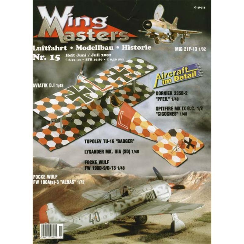 Wingmasters Nr. 15 Luftfahrt Modellbau Historie Modellbau Flieger Flugzeuge