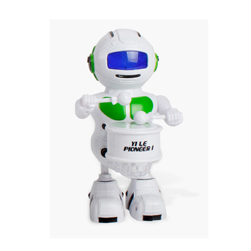 Bot Robot Pioneer 1 Musicale Gioco Luci Musica Balla Suona Tamburo Linq