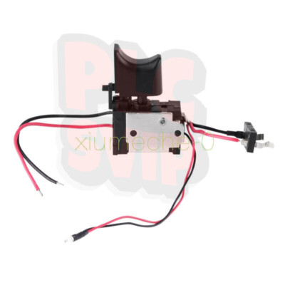 7.2V-24V 16A Electric Cordless Drill Trigger Switch Push Button With Small Light