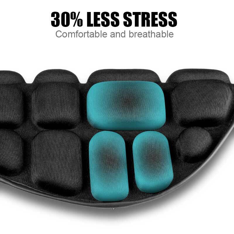 Motorcycle Comfort Gel Seat Cushion Pillow Pad Cover Universal Pressure Relief