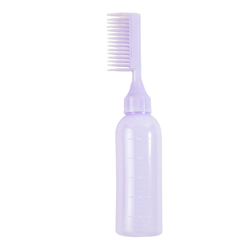 200ml Plastic Hair Dye Bottle Shampoo Applicator with Graduated Brush B