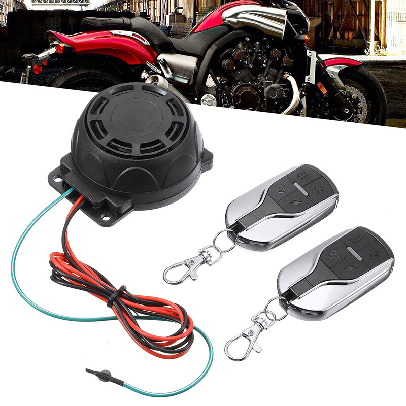 Universal Roller Motorrad-Anti-Diebstahl-Alarmanlage 2 Fernbedienung 12V