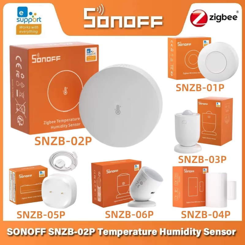 SNZB-02P SNZB 02P Zigbee Temperature and Humidity Sensor TRVZB Bridge-P SNZB-0