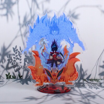 Madara Uchiha Blue Susanoo And Kurama Nine Tails Model Statue Figure Naruto 2D
