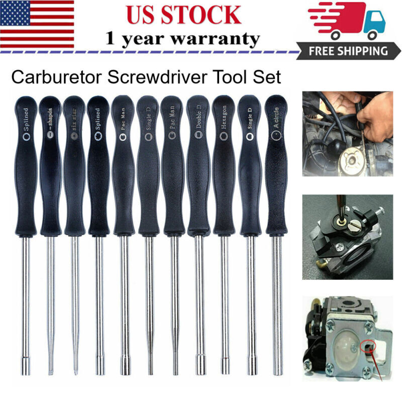 11 Carburetor Screwdriver Adjustment Tool For 2Cycle Husqvarna Stihl Poulan Echo