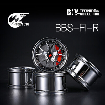 Custom 4 pcs Chrome Silver rims wheels 15038 for Lego 1:10 scale MOC cars,V1-1