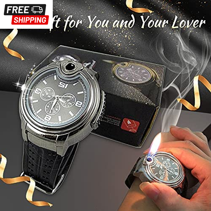 S Cool Unique Cigar Lighter Watch For Men Refillable Gift Id