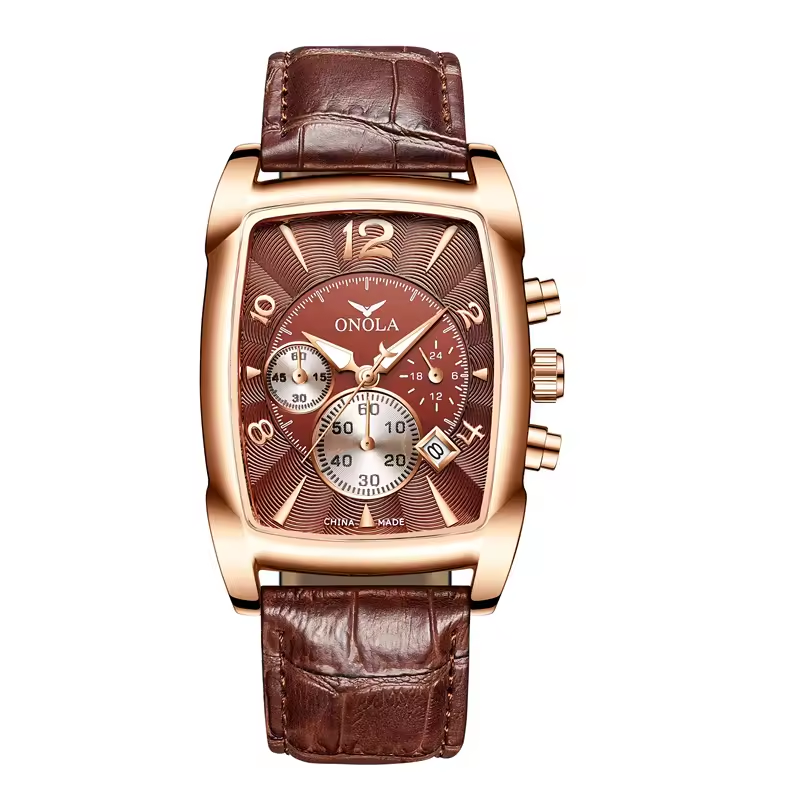 New Fashion Business Stainless Steel Quartz Watches Men Luxury Top Brand Leather
