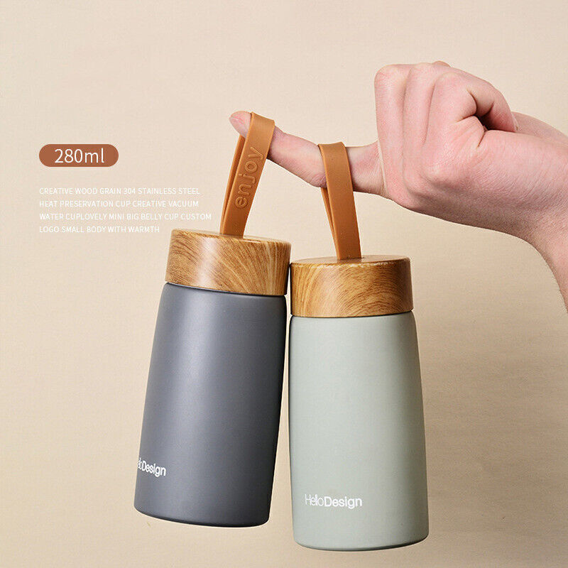 Portable Wood Grain Insulation Bottle 304 Stainless Steel Va