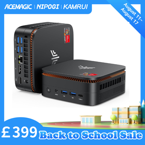 NIPOGI E3B MINI PC AMD Ryzen 7 5700U（8C/16T 1.8/4.3GHz