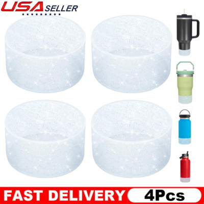 4Pack Silicone Boot for Stanley Cup Tumbler Sleeve 20/30/40oz Protective Hydrofl