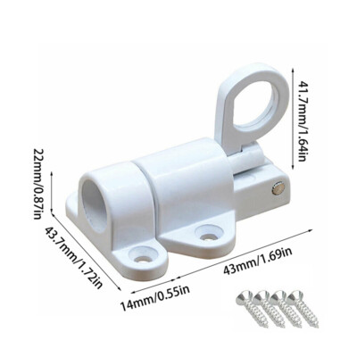 Aluminium Alloy Door Bolt Latch Sprung Attic Loft Ceiling Hatch Lock Catch Parts