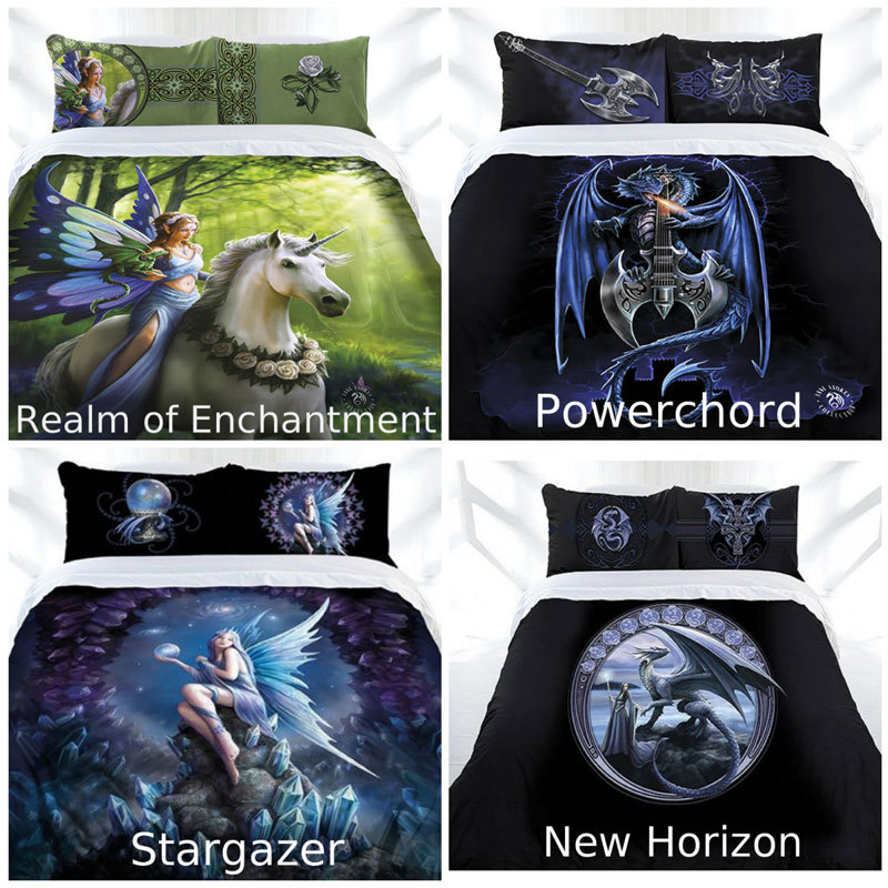 Double Queen King Bedding Anne Stokes Woodland Guardian Quilt
