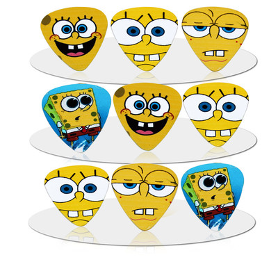 Sponge Bob Square Pants Nick Guitar Picks Lot of 10 10 mm Thick US Seller New