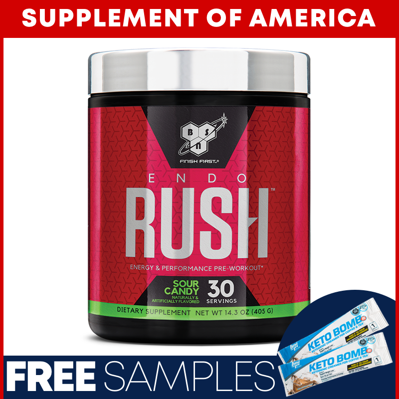 BSN EndoRush STRONG PreWorkout 30 Servings &quot;FREE