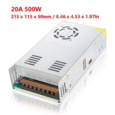DC 24V 5A to 50A Amp AC 110V 220V Switch Power Supply LED Strip Light 24 V Volt