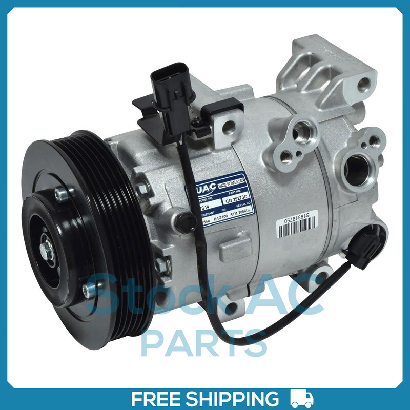 AC Compressor for 17 Hyundai Elantra 14-17 Kia Forte Koup/Forte5 14-19 Soul 1.6L - Picture 1 of 7