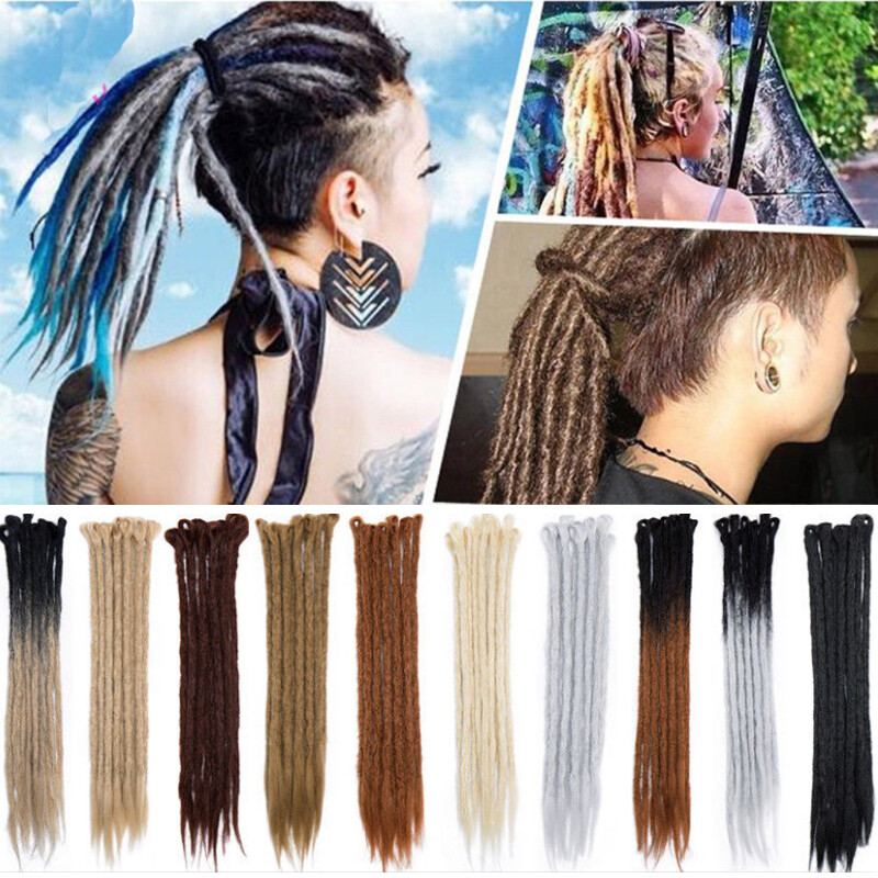 Fiber Dread Lock Dreadlock Braiding Hair Extensions As Human