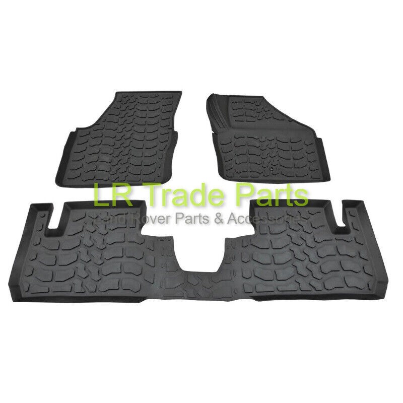 FITS FREELANDER 2 FRONT & REAR RUBBER FLOOR MATS MAT SET (2006-2014) RHD