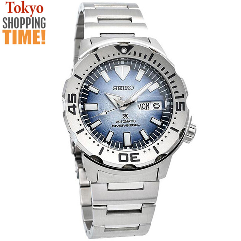Pre-owned Prospex Monster Sbdy105 Save The Ocean Diver 200m Mechanical Men  Watch