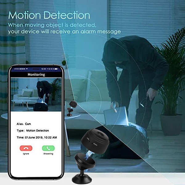 Mini Wireless 1080P Camera Wifi IP Home Security HD Night Vision Cam New - Image 10