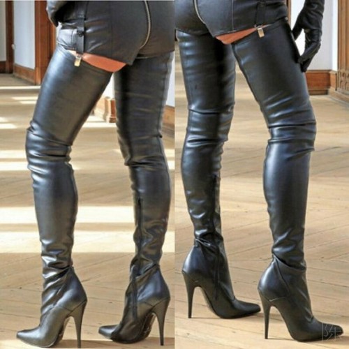 Fashion Women S Overknee High Thigh Boots Sexy Pointy Toe Stilettos Heel Street Ebay