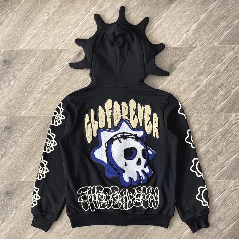 トップス glogang zip hoodie Glo Gang Glory 4 Eva Black Zip Hoodie | Zumiez